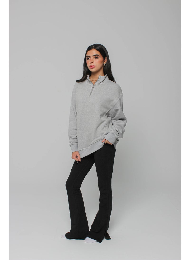 Basic Look Quarter zip Milton Sweatshirt - Image 5